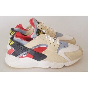 Nike Air Huarache Yin Yang Yellow Sail Blue Black DV2117-700 Mens Size 9.5